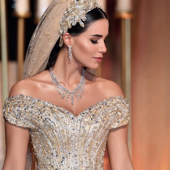 plus belle robe de mariée au monde style oriental libanais