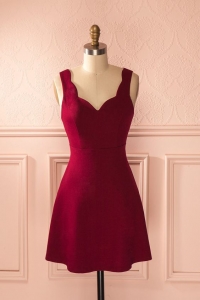 robe soirée rouge pour femme petite