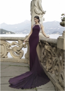 robe couture viollette Tarik Ediz